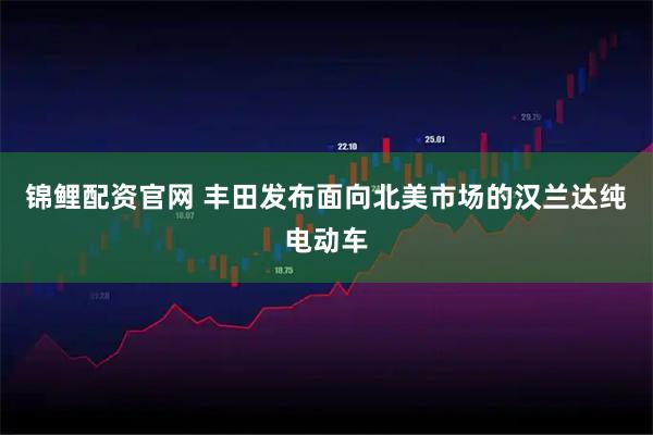 锦鲤配资官网 丰田发布面向北美市场的汉兰达纯电动车